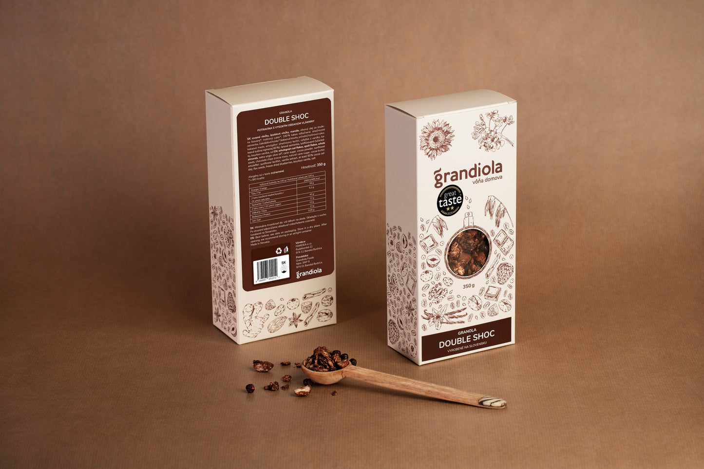 Grandiola Double Shoc | Mandle, čokoláda, čučoriedky