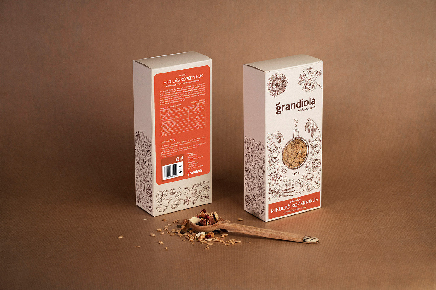 Perníková granola s granátovým jablkom | Grandiola Mikuláš Koperníkus