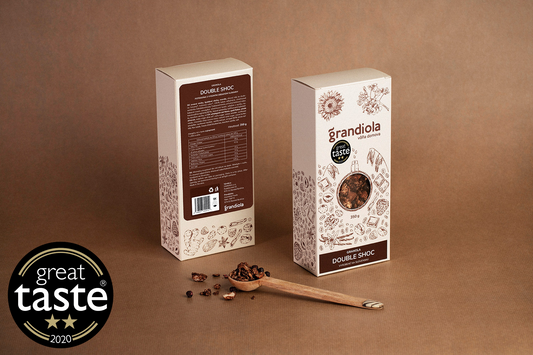 Grandiola Double Shoc | Granola s dvojitou porciou čokolády a čučoriedkami